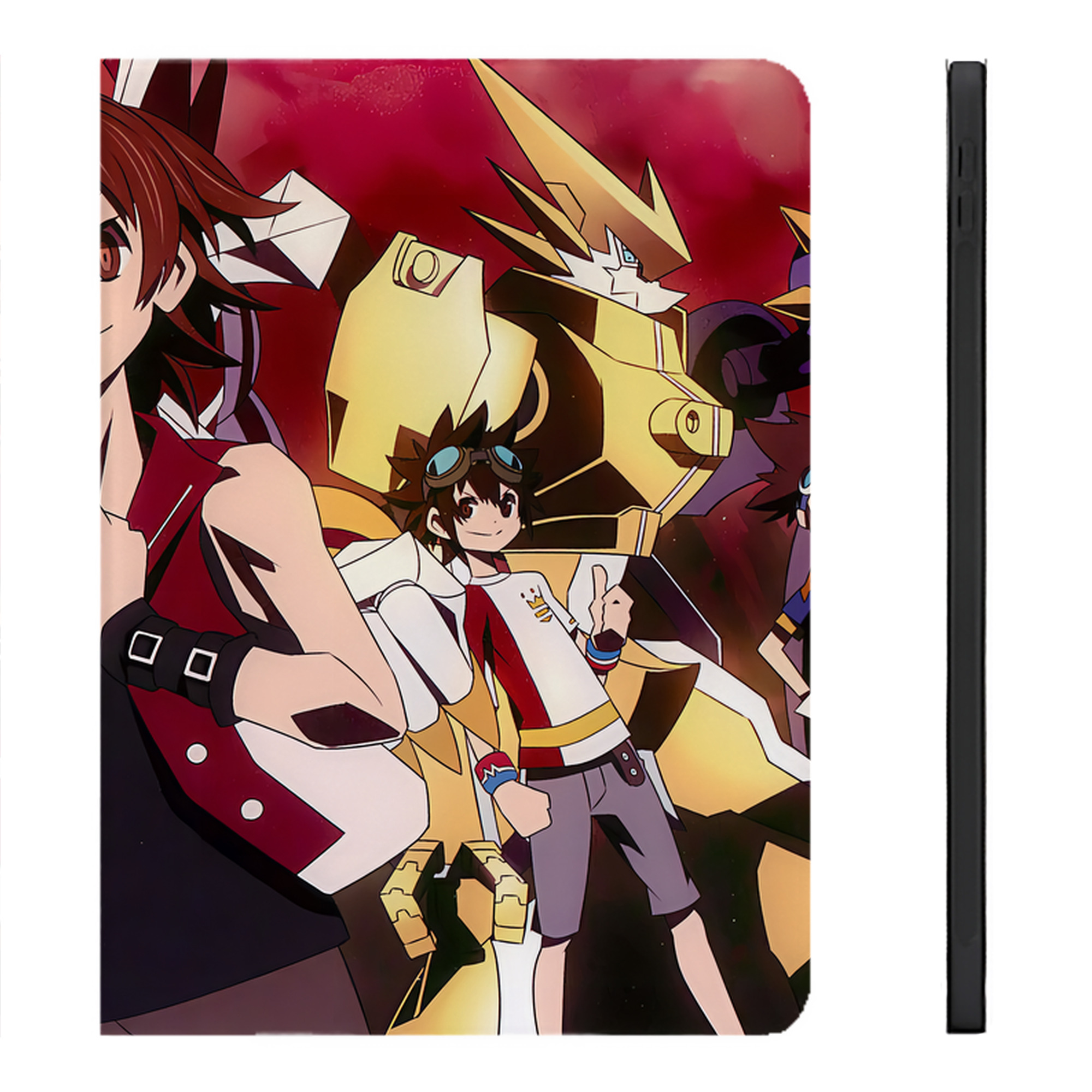 （画像用） Digimon デジタルモンスター/デジモン IPadケース ペンホルダー付き ブックスタイルデザイン